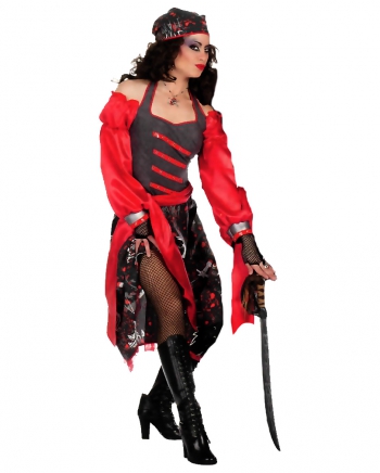 Totenkopf Piratin Kostüm