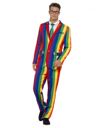 Rainbow Anzug mit Krawatte