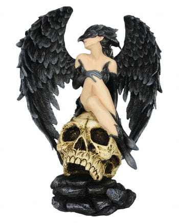 Gothic Figur Dark Angel auf Schädel