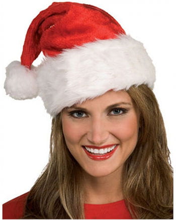 Weihnachtsmann Mütze mit breitem Plüsch