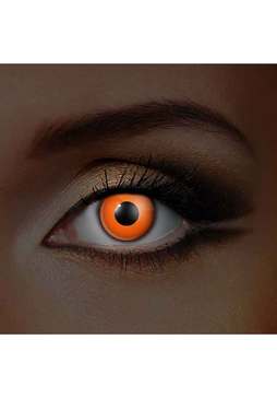 Orangefarbene UV Kontaktlinsen Leuchtend