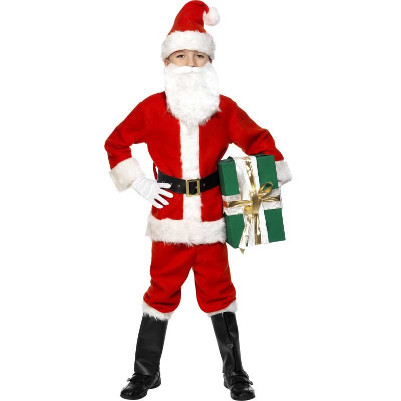 Junior Weihnachtsmann Kostüm Deluxe