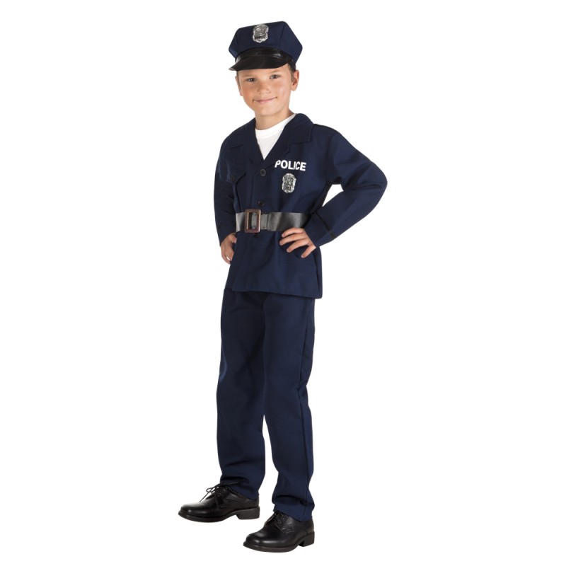 Police Officer Kinderkostüm-Kinder 7-9