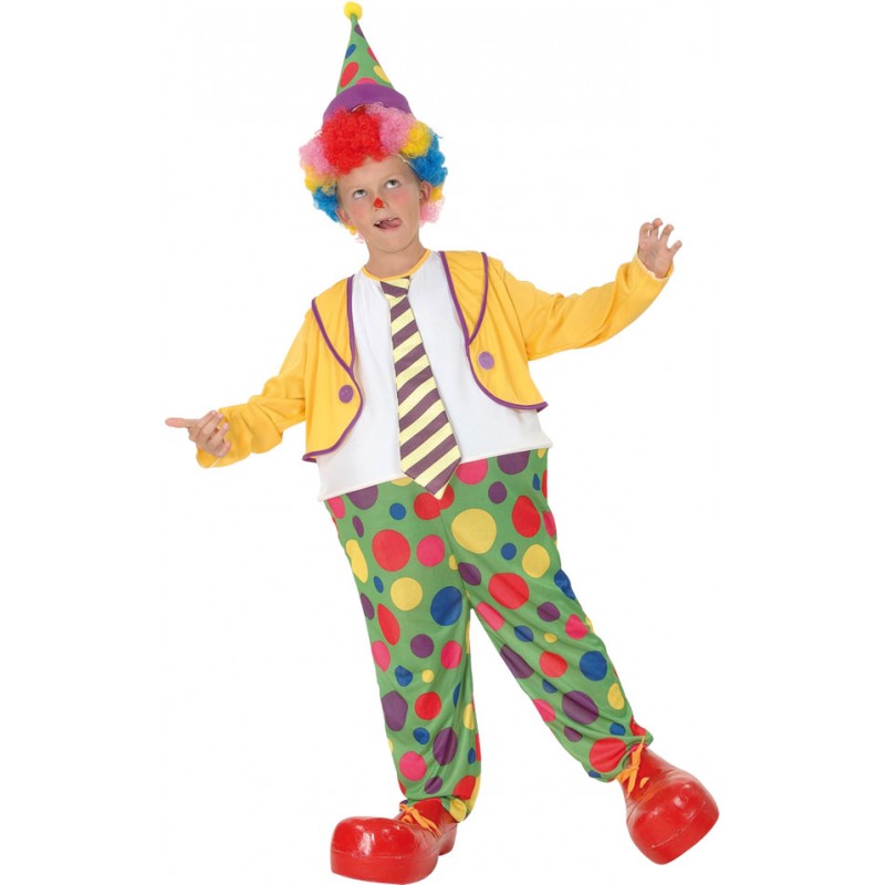 Jumbo Clown Kinderkostüm-Kinder 4-6