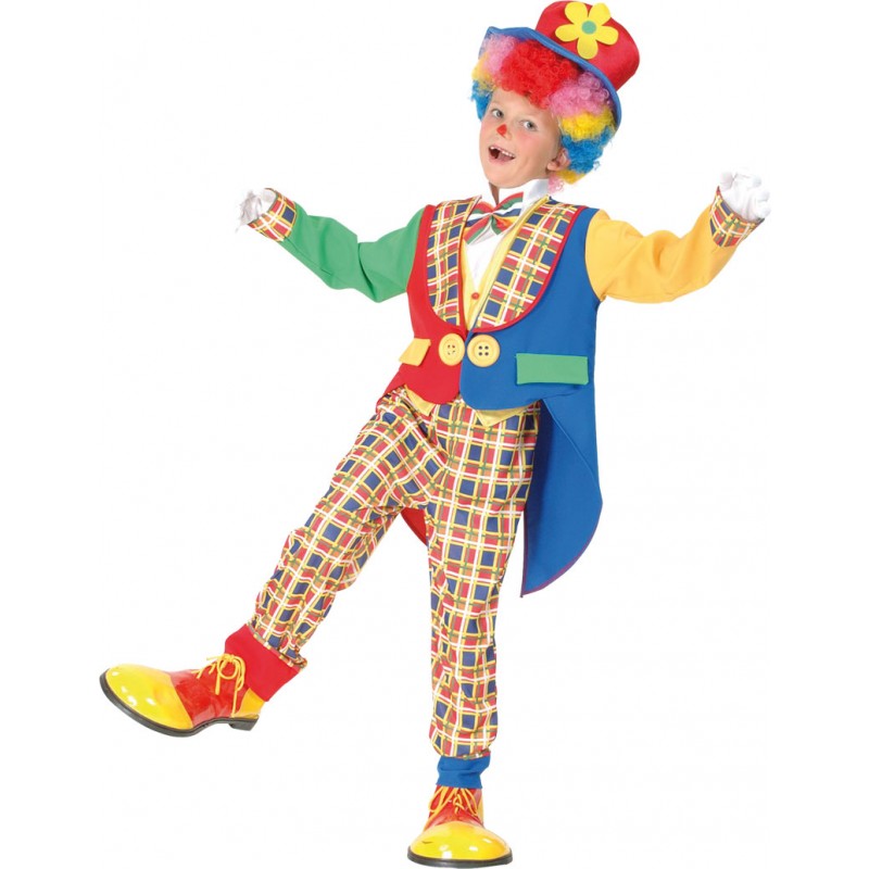 Jimbo Clown Kinderkostüm-Kinder 7-9