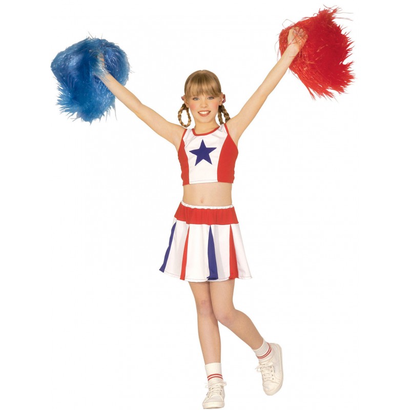 Cheerleader Kinderkostüm-Kinder 128