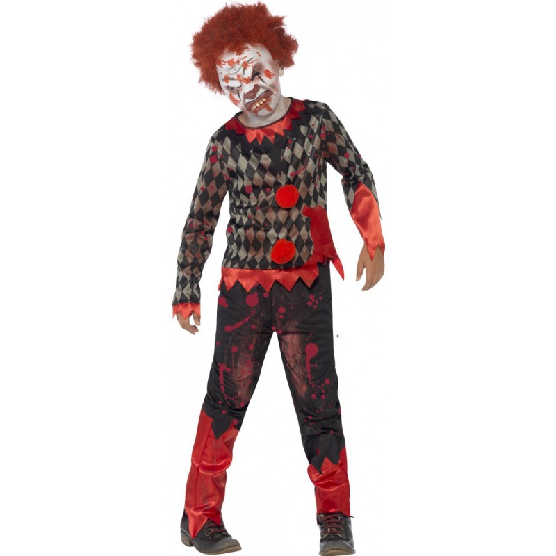 Deluxe Zombie Clown Kinderkostüm-S