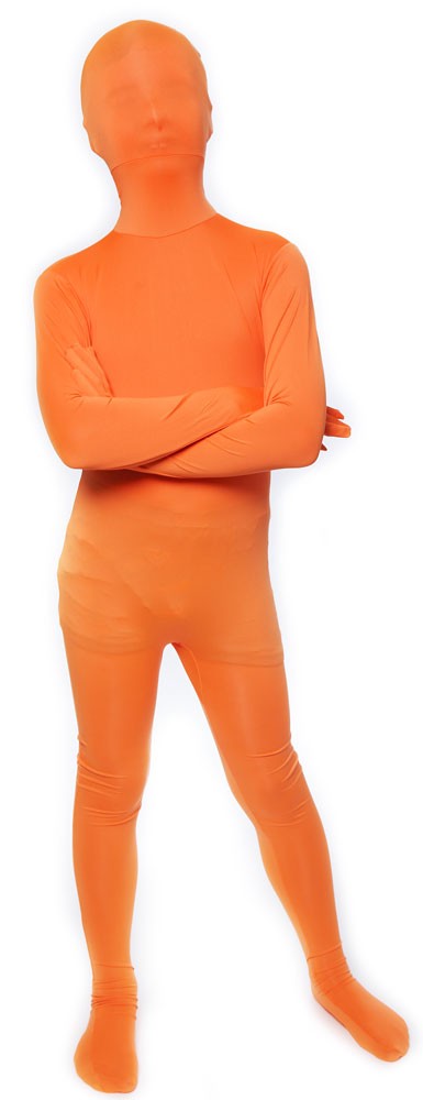 Morphsuit Kinderkostüm orange-S