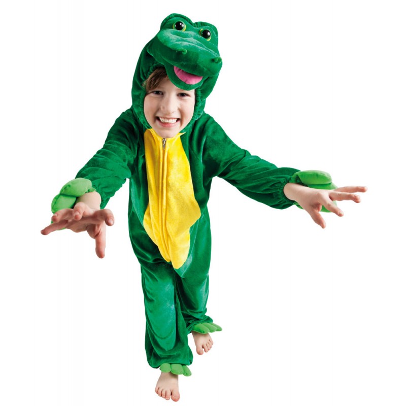 Krokodil Plüschoverall Kinderkostüm-Kinder 7-10