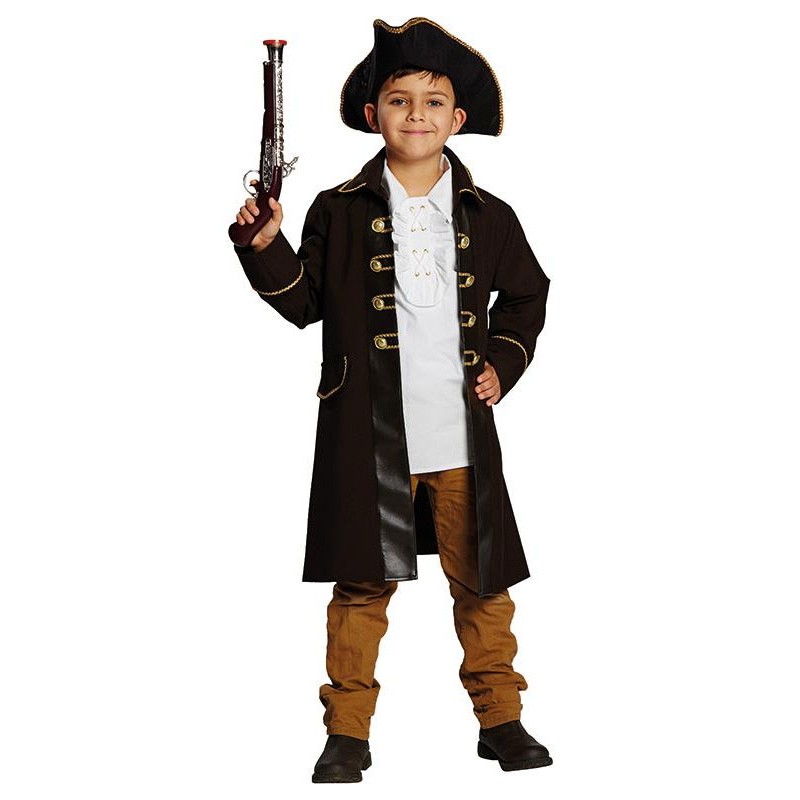 Piratenmantel Jack Kinderkostüm-Kinder 128
