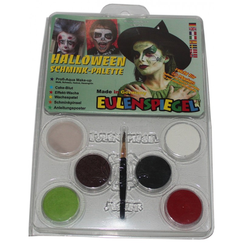 Halloween Schmink-Palette mit Effektwachs und Blut