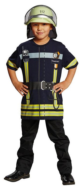 Feuerwehr Shirt Kinderkostüm