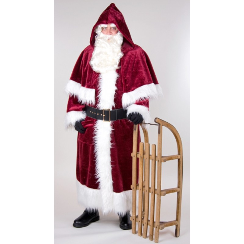 Nostalgisches Weihnachtsmann Deluxe Kostüm für Herren-Einheitsgröße (M-XL)