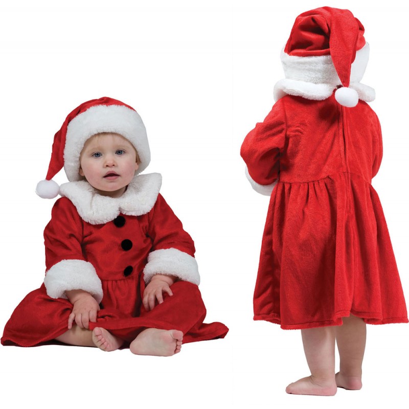 Mini Santa Girl Kinderkostüm-Baby 86
