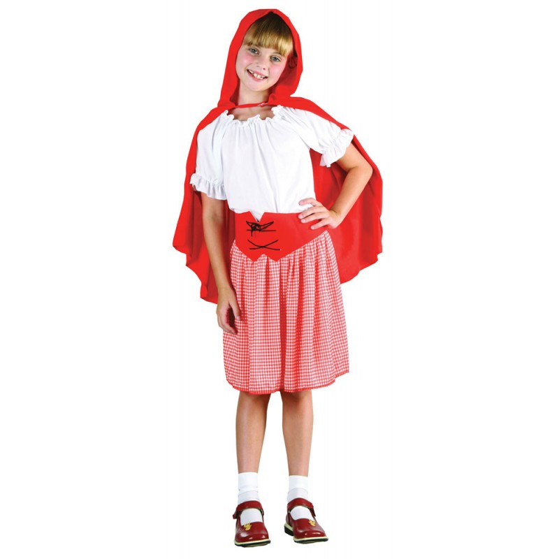 Mädchen mit rotem Käppchen Kinderkostüm-XL
