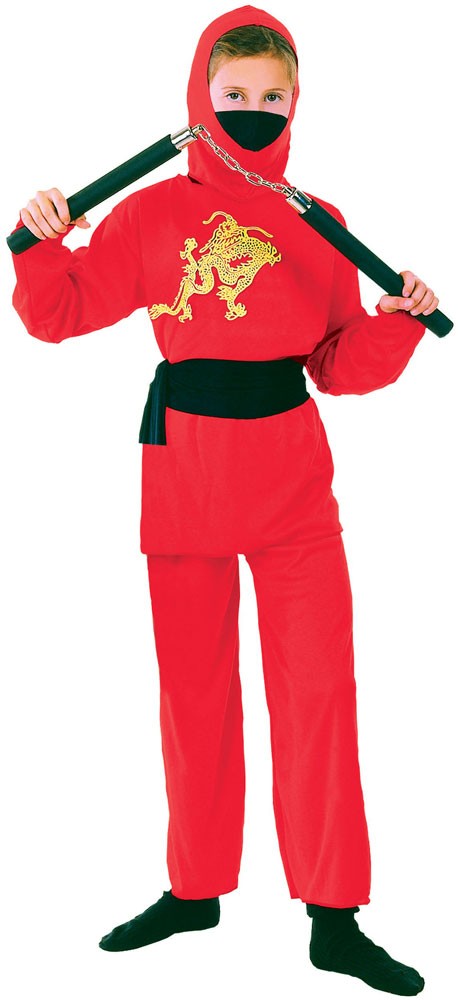 Red Ninja Fighter Kinderkostüm