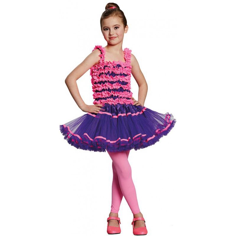 Ballerina Kinderkostüm lila-pink-Kinder 140