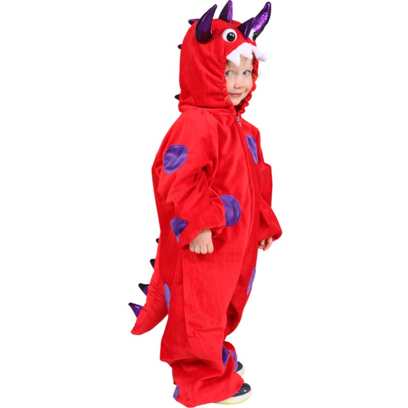 Red Rino Monster Overall Kinderkostüm-Kinder 104