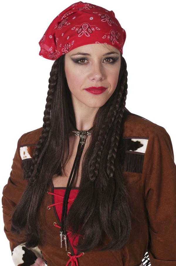 Claire Piraten Perücke mit Kopftuch