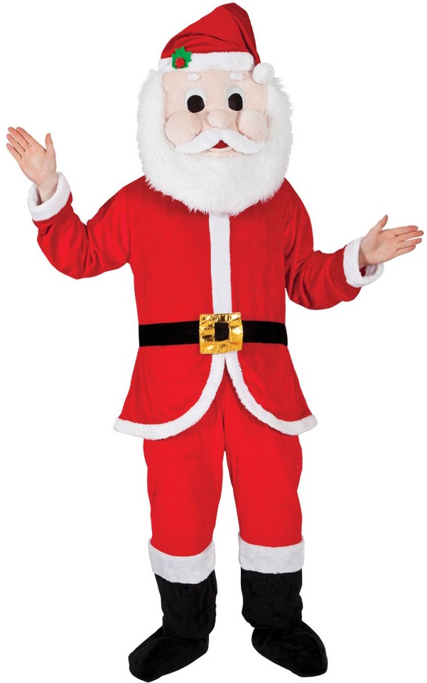 Weihnachtsmann Maskottchen Kostüm Classic-Einheitsgröße (M-XL)