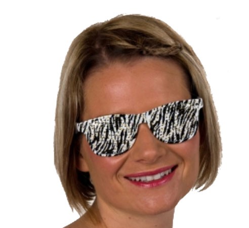 Zebra Party Brille