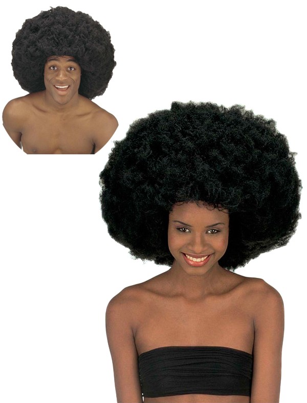 XXL Afro Perücke für Herren und Damen schwarz