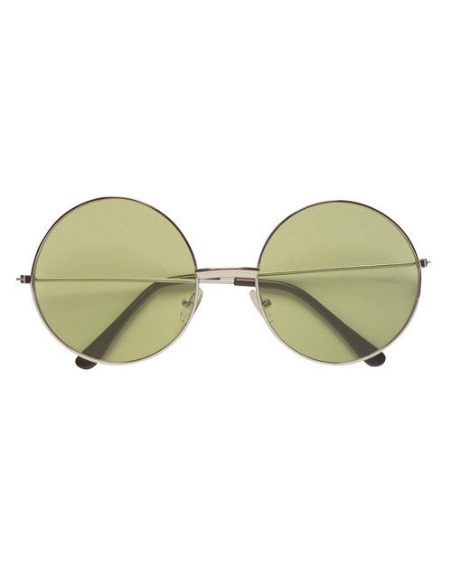 Runde 60er Jahre Brille grün
