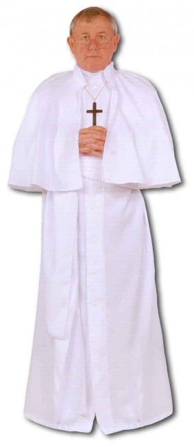 weißes Papst Premium Kostüm