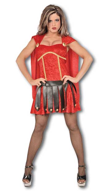 Sexy Gladiator Kostüm rot Gr. L / 40