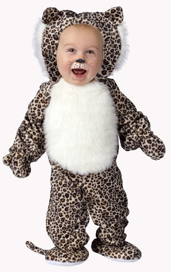 Plüsch Leopard Babykostüm Large