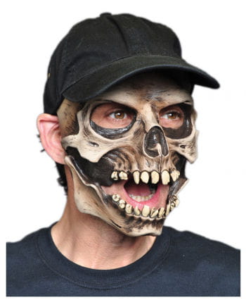 Totenkopf Maske mit Baseball Mütze