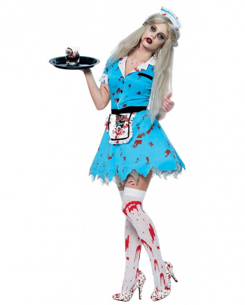 Zombie Serviermädchen Kostüm