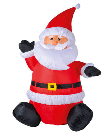 Santa Claus sitzend LED aufblasbar 120cm