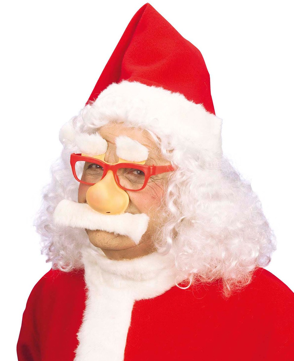 Weihnachtsmann Brille mit Nase