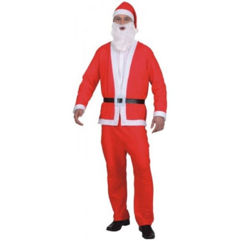 Weihnachtsmann Kostüm-Set 5-teilig-Herren 54-58