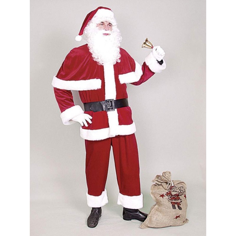 Weihnachtsmann Kostüm Deluxe mit Pelerine-Herren 56/58