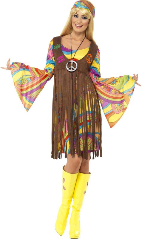 70er Woodstock Hippie Lady Kostüm