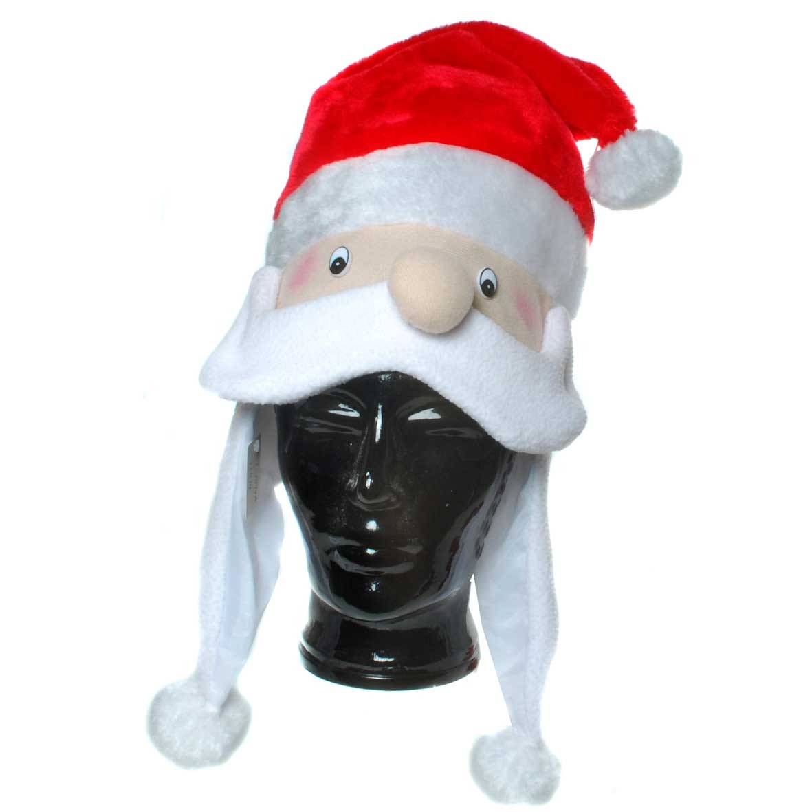 Mütze mit Weihnachtsmann Gesicht