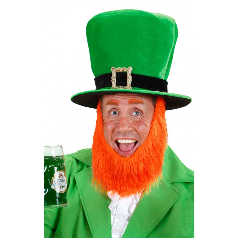 St. Patrick`s Day Hut mit Schnalle und Bart