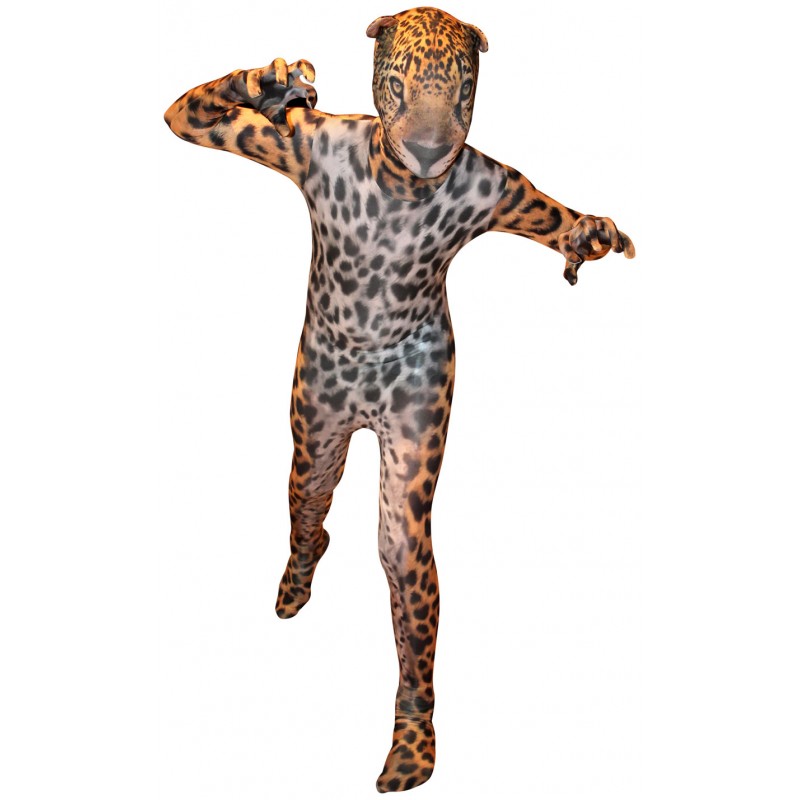 Leopard Morphsuit Jaguar Kinderkostüm-L