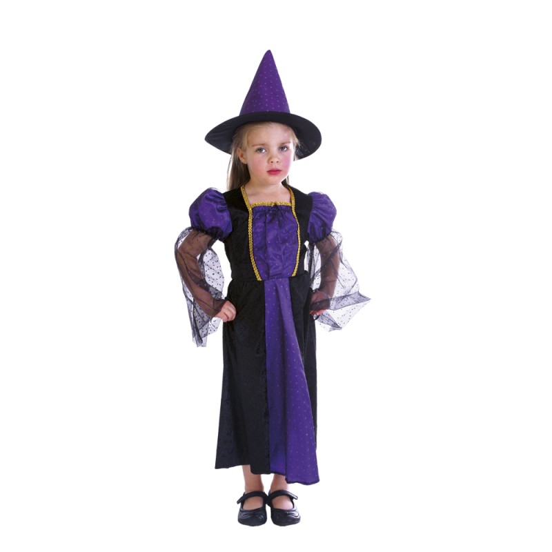 Little Witch Violette Kinderkostüm-Kinder 3-4