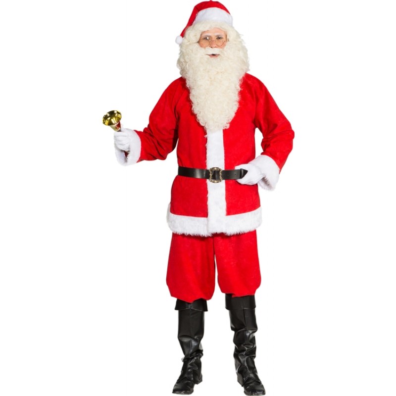 Santa Claus Weihnachtsmann Kostüm 4-teilig-Herren 56/58