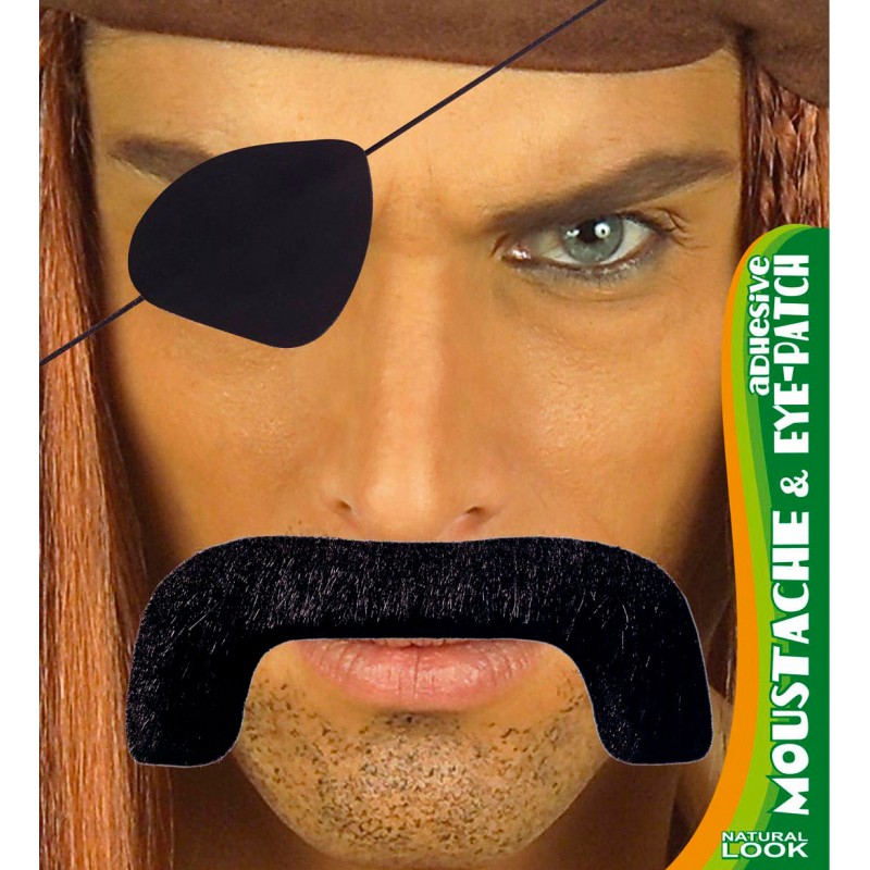 Piraten-Set Augenklappe und Bart
