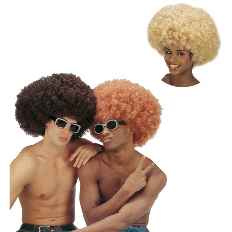 Riesen Afro Perücke für Damen und Herren-hellbraun
