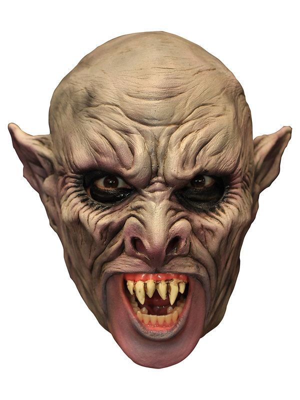 3/4 Vampirmaske Halloween Maske mit Gebiss hautfarben