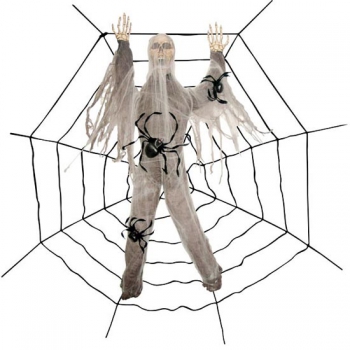 Skelett Spinnwebenopfer 240 cm