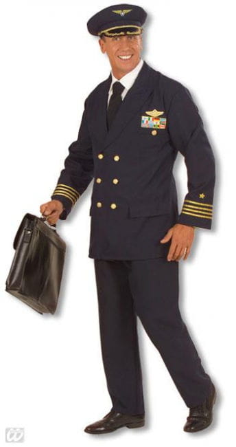 Piloten Uniform Kostüm Gr. M