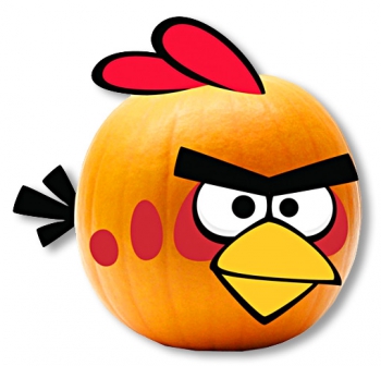 Angry Birds Kürbis-Dekoration
