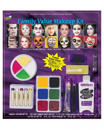 21-teiliges Karneval & Halloween Make-up Set
