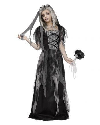 Halloween Brautkleid Kinderkostüm mit Schleier
